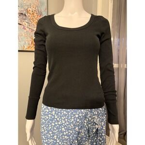 Ladies, SO Good For Life. Black Long Sleeve Size XSmall Fitted Stretch Sexy